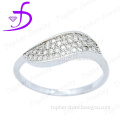 Micro Pave Setting Stunning 925 Sterling Silver The Last One Leaves Ring
